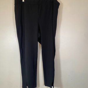 Vince Camuto Black Ponte Knit Straight Leg Work Pants